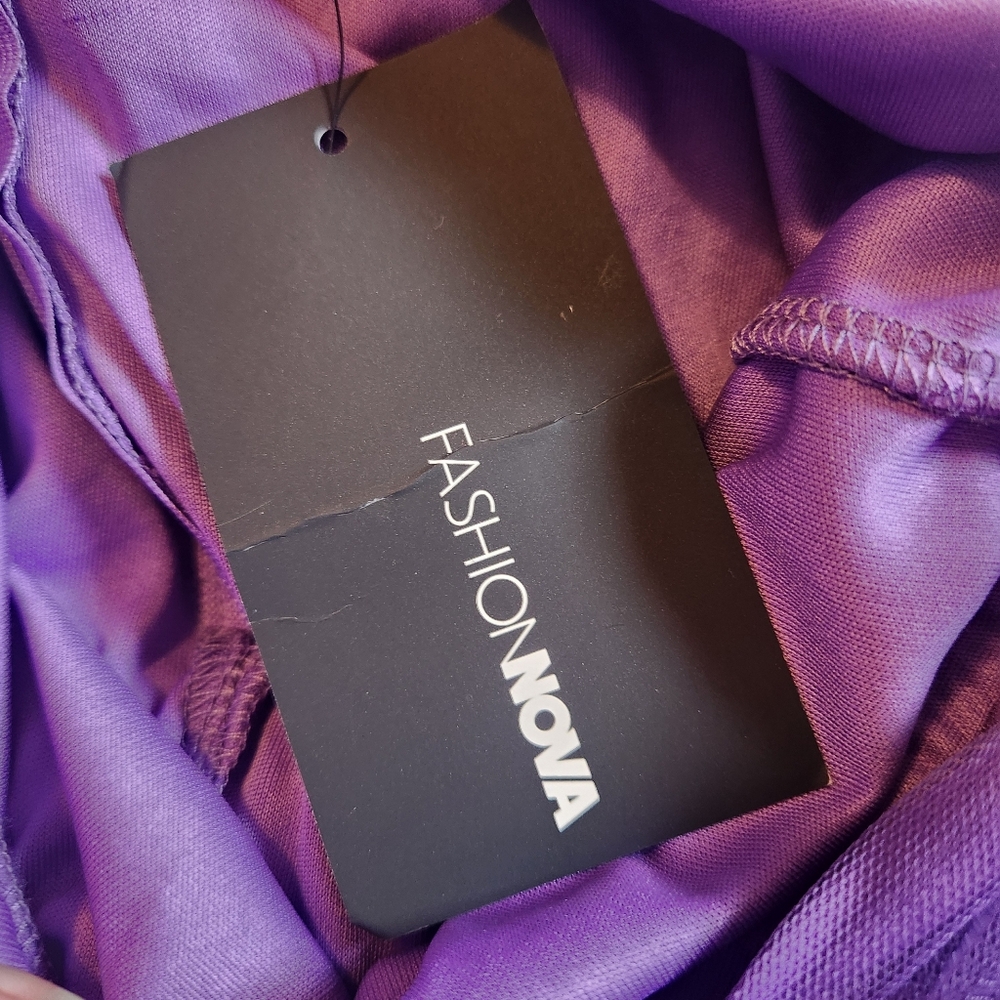 Fashion Nova Lavender Tulle On The Runway Maxi Dress Size M New With Tags - Picture 10 of 11